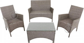 Набір плетених садових меблів (диван і 2 крісла)