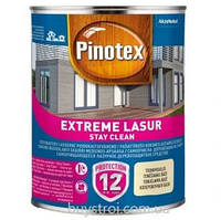 Pinotex Extreme Lasur - Самоочищающееся лазурное деревозащитное средство, снег, 10 литр