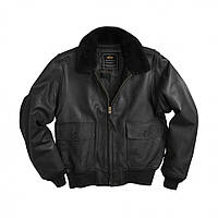 Шкіряна літня куртка G-1 Leather Jacket (чорна)