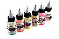 Набор флюоресцентных красок для аэрографа Pro-color 67030 fluorescent set