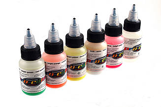 Набір флюоресцентних фарб для аерографа Pro-color 67030 fluorescent set