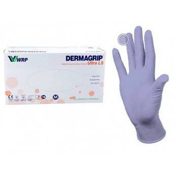 Оглядові нітрилові рукавички DERMAGRIP ULTRA LS 200 шт./уп. розмір XL