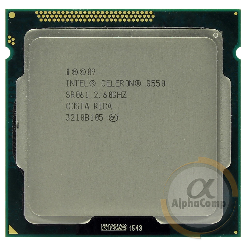 Процессор Intel Celeron G550 (2×2.60GHz/2Mb/s1155/Gen2) БУ - фото 1 - id-p376574545