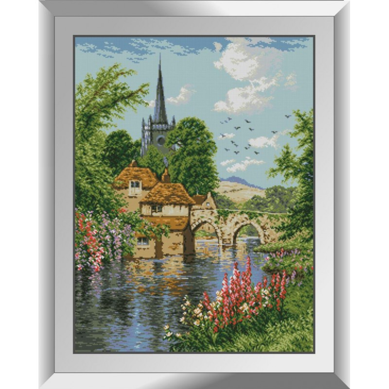 Алмазна мозаїка Англійський пейзаж Dream Art 31409 (56 x 74 см)