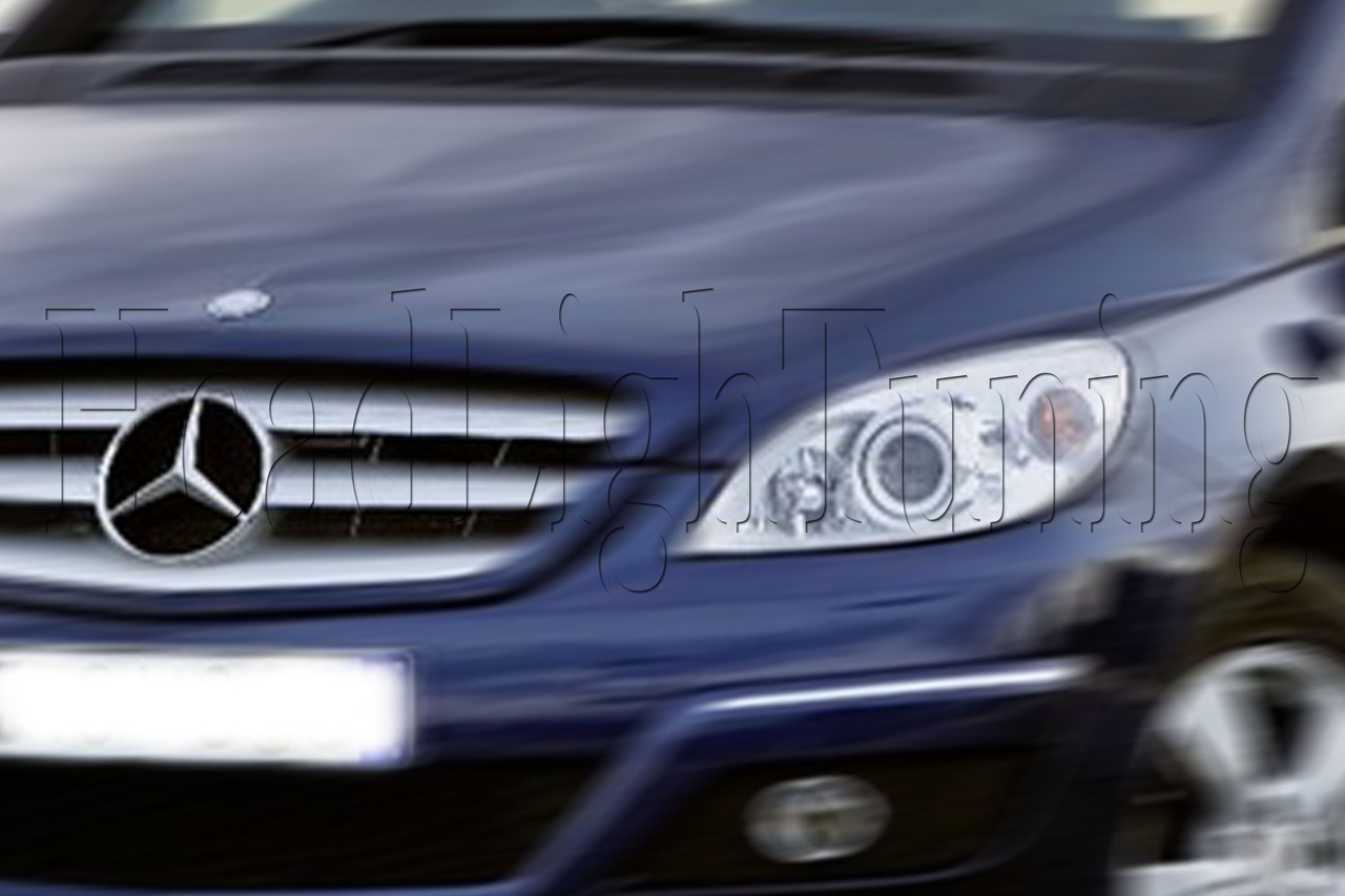 Mercedes Benz B-Class — заміна штатних лінз на бі-ксенонові G6/Q5 H4 D2S 3,0" у фарах