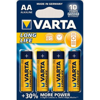 Батарейка Varta longlife aa alkaline 4 шт.