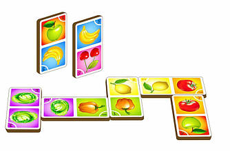 Гра «Доміно — овочі, фрукти», арт. 095101