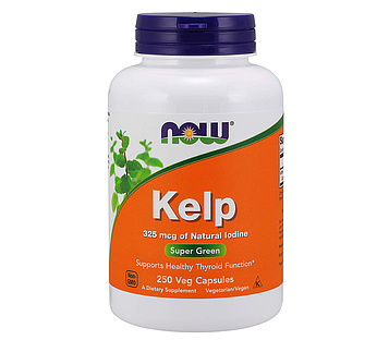 Келп (йод)  - NOW Foods Kelp 325 mcg / 250 veg caps