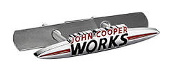 Емблема решітки радіатора Mini Cooper John Cooper Works 13.5x2.5см
