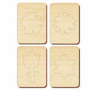 Трафарети «Квіти», 100*140 мм, 063107