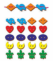 Шнурівка асорті, набір 24 деталі, 017406