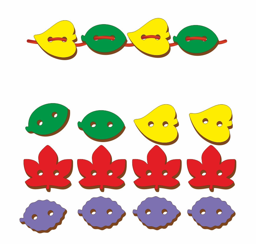 Шнурівка асорті, набір 16 деталей, 017301 - фото 1 - id-p1148462413