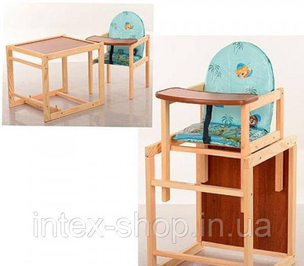 Дитячий дерев'яний стільчик для годування V-001-6