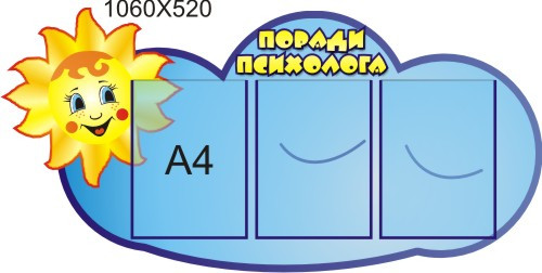 Куточок психолога. Стенд Облачко