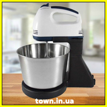 Ручний міксер 7 швидкостей CROWNBERG CB7321 , Металева Чаша, фото 1