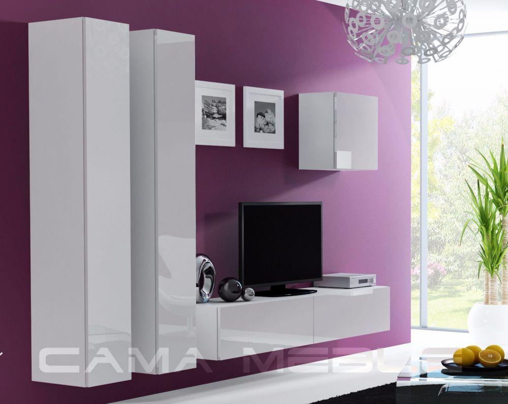 Вітальня стінка VIGO 25 CAMA білий матовий/білий глянець, фото 1