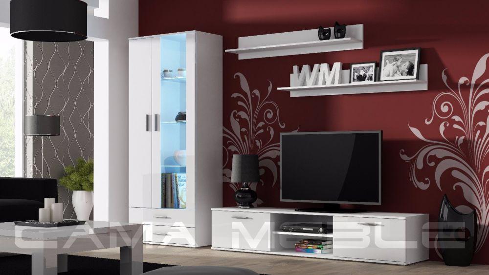 Вітальня стінка SOHO 8 CAMA білий матовий/білий глянець, фото 1