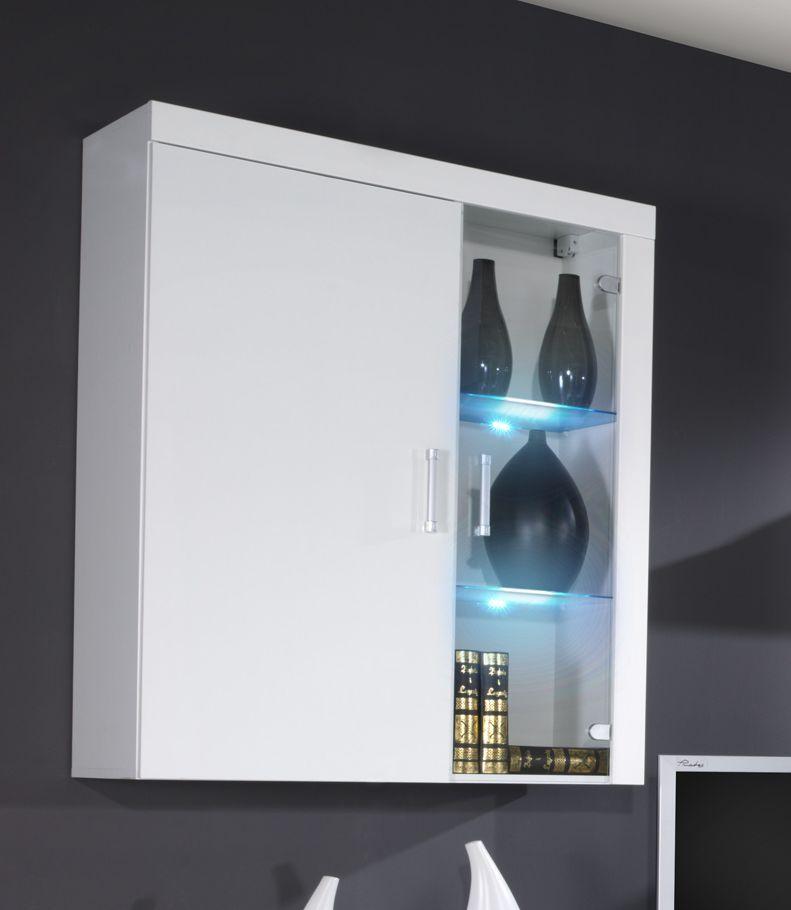 Вітрина навісна REG.4 SAMBA CAMA білий матовий/білий глянець, фото 1