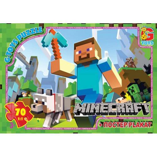 Пазли Minecraft (Майнкрафт). 70 елементів. G-toys.