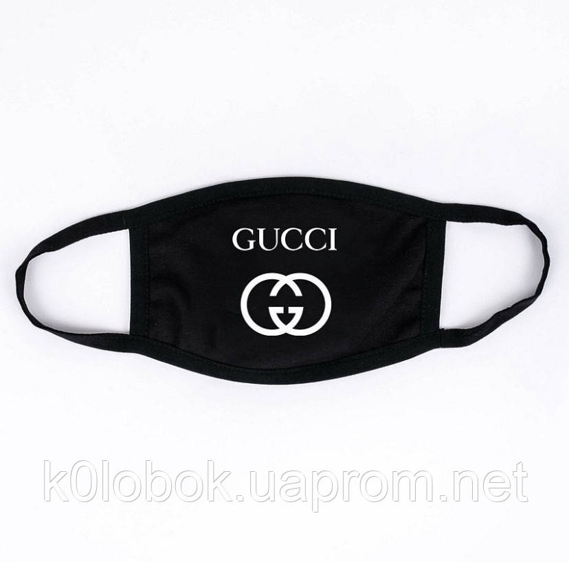 Купить Маска на лицо многоразовая защитная GUCCI Бафф Black Черная ...