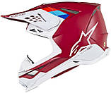 Мотошолом Alpinestars Supertech S-M8 Contact (червоний), фото 3