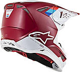 Мотошолом Alpinestars Supertech S-M8 Contact (червоний), фото 5