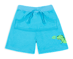 Шорти дитячі для хлопчика GABBI SH-20-13-2 Технозавр Бірюзовий на зріст 68 (12171)