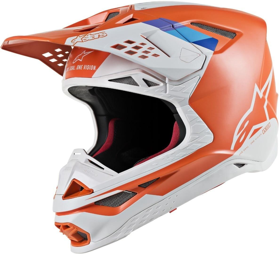 Мотошолом Alpinestars Supertech S-M8 Contact (жовтогарячий)