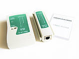 Тестер мережі rj45 rj11 кабелю зелений, фото 4