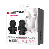 Перезаряджувані віброприсоски на соски Baile Pretty Love