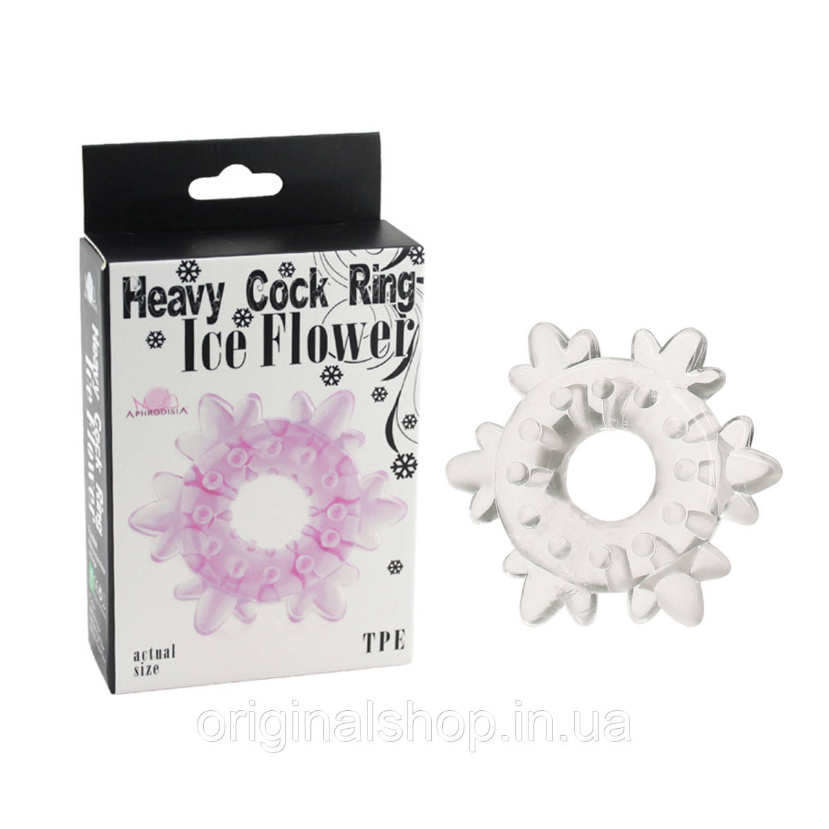 Ерекційне кільце рожеве Heavy Cock Ring- Ice Flower