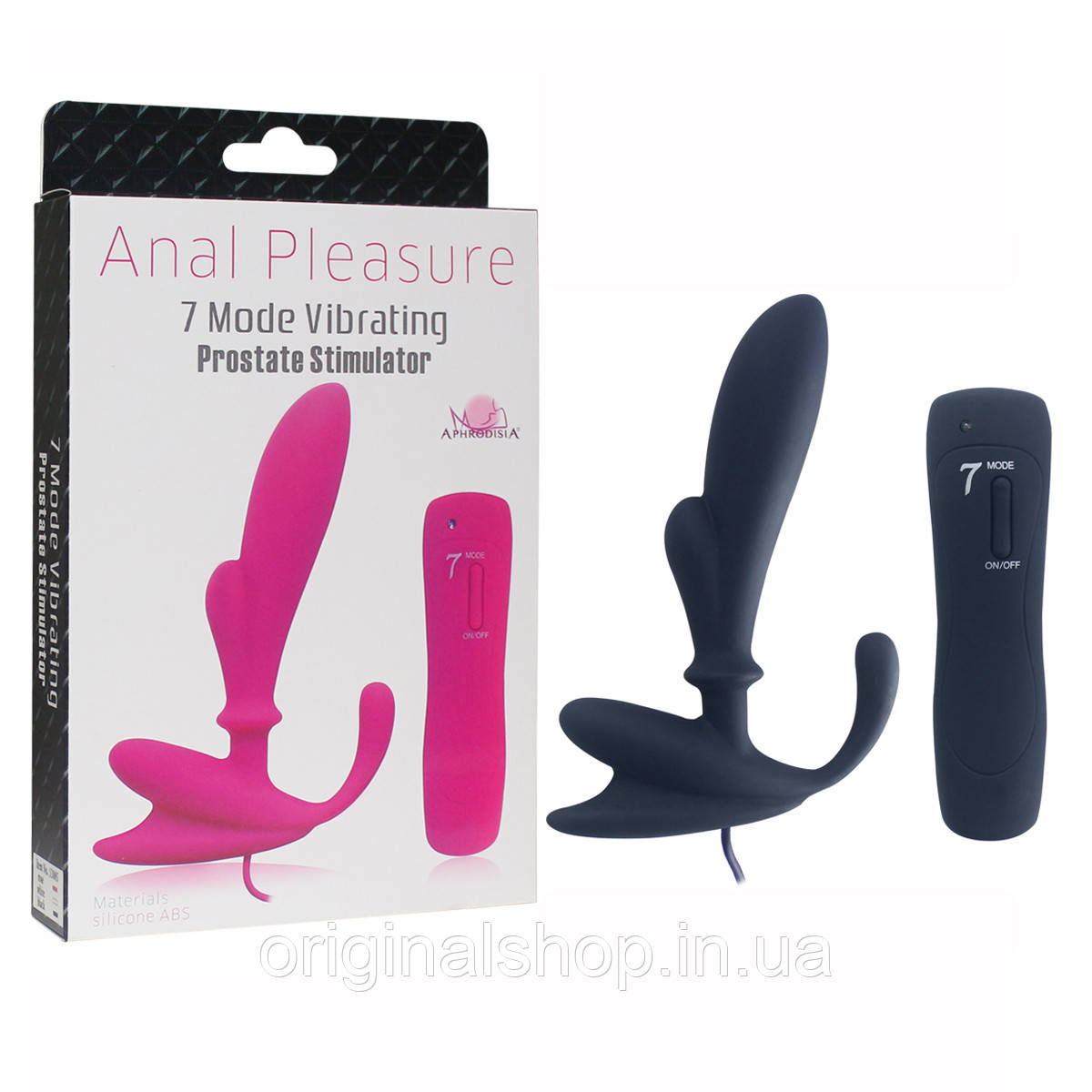 Вібратор чорний Anal Pleasure 7 Mode Vibrating Prostate Stimulator