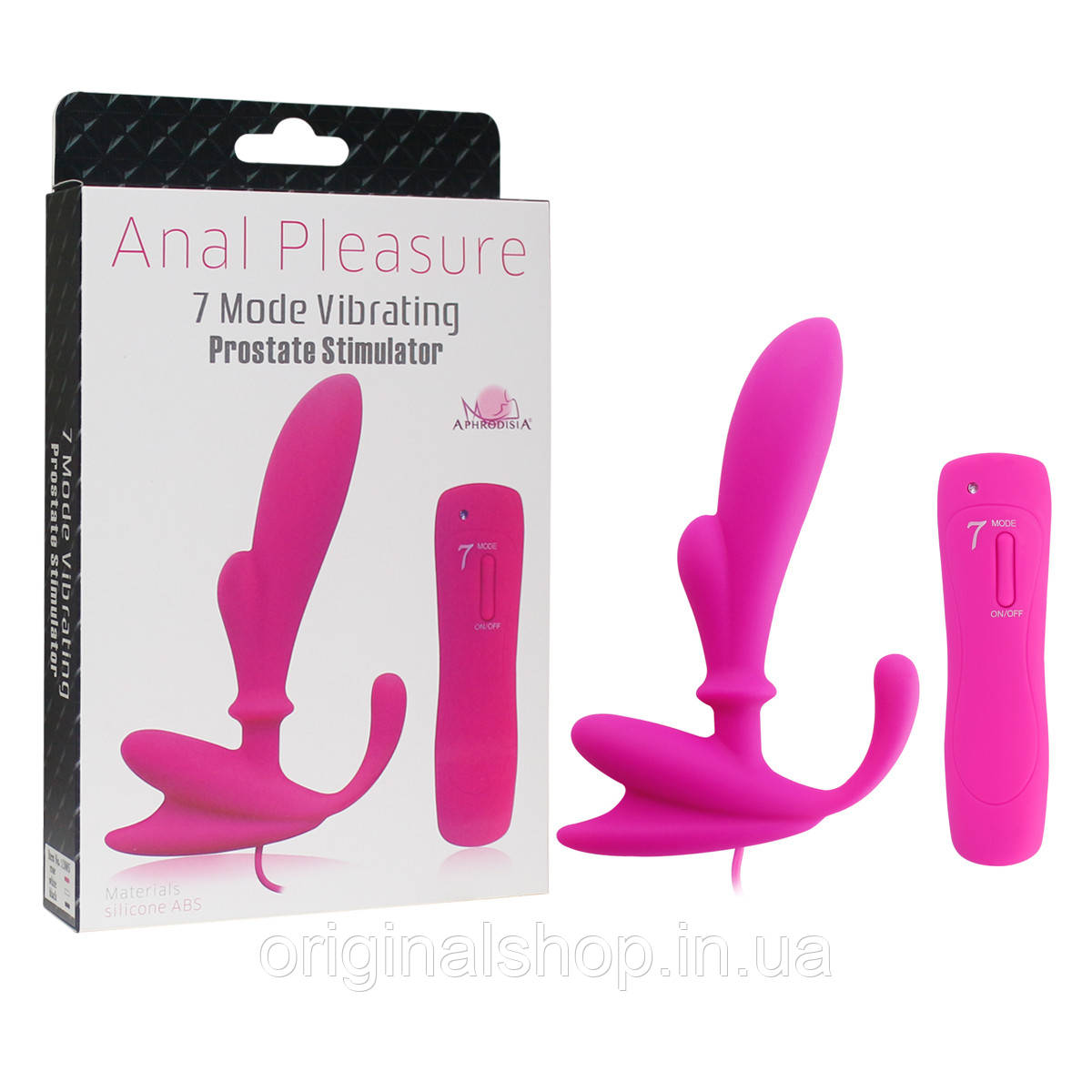 Анальний вібро-стимулятор рожевий Anal Pleasure 7 Mode Vibrating Prostate Stimulator