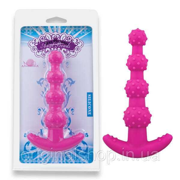 Анальний стимулятор рожевий MaxPleasure Anal Beads