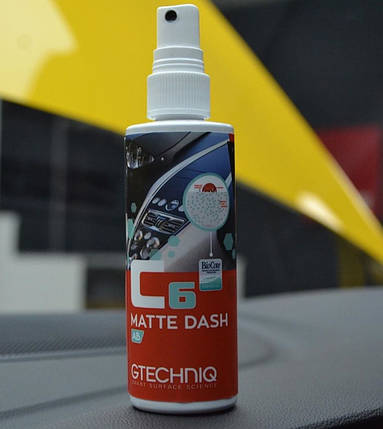 Матове захисне покриття для пластика салону - Gtechniq C6 Matte Dash AB 100 мл. (C6-100ml), фото 2