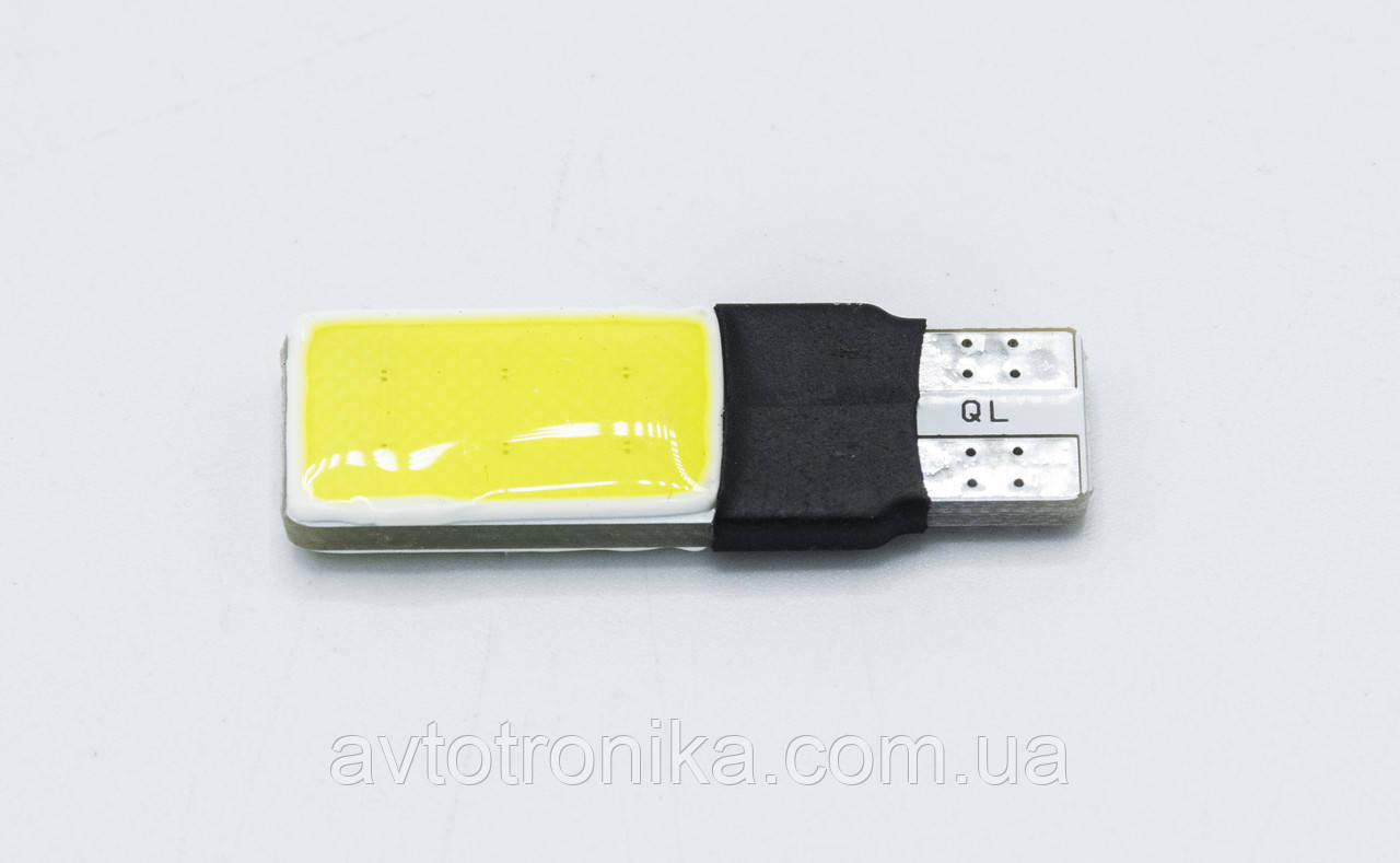 Габарит LED T10 #1 - 1710 - 2COB (плоский) / колір Білий