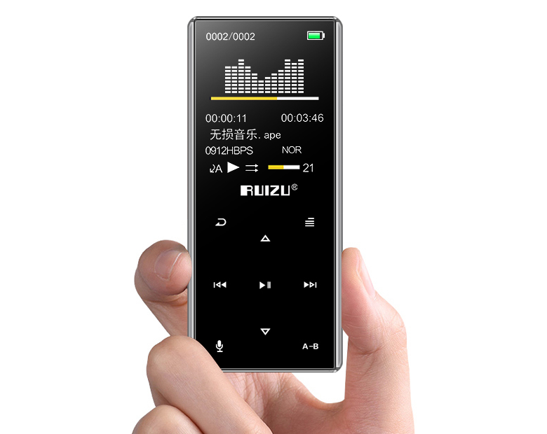 MP3 Плеєр RuiZu D29 4Gb Hi-Fi Bluetooth Original Срібло