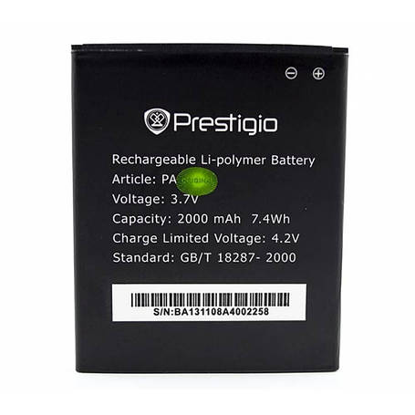 Акумулятор PAP5044 для Prestigio MultiPhone 5044 DUO, 2000 мAh, фото 2