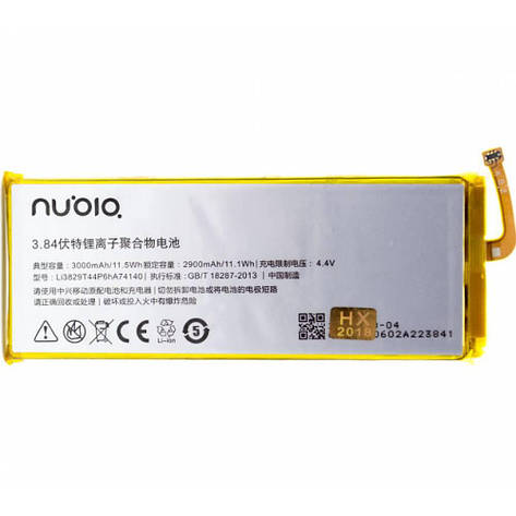Акумулятор Li3829T44phA74140 для ZTE Nubia Z9 Mini (ORIGINAL) 2900мAh, фото 2