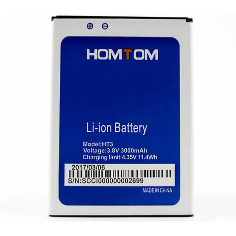 Акумулятор Doogee Homtom HT3 / HT3 Pro, 3000mAh, фото 2