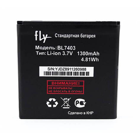 Акумулятор BL7403 для Fly IQ431 Glory, Fly IQ432 Era Nano 1, 1300 мAh, фото 2