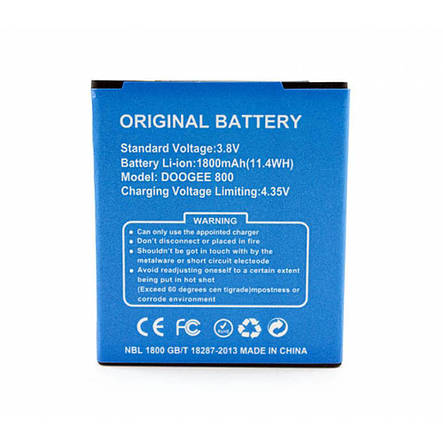 Акумулятор B-DG800 для Doogee Valencia DG800 (Original) 1800мАһ, фото 2