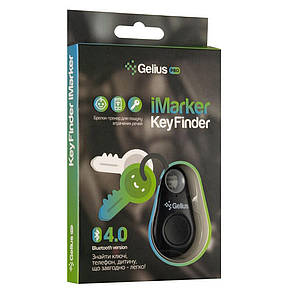 Bluetooth брелок-трекер для ключів із функцією пошуку Gelius Pro iMarker GP-BKF001, Black, фото 2