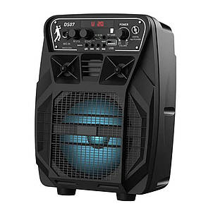 Портативна bluetooth-колонка HOCO DS07 з мікрофоном, Black, фото 2