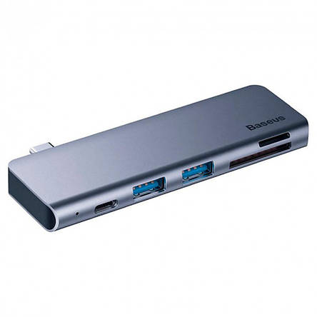 Hub адаптер Baseus Harmonica CAHUB-K0G 5 in 1, Gray, фото 2