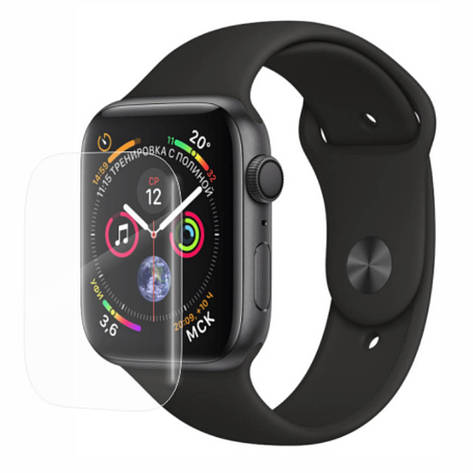Захисне скло 3D Tempered Glass UV для Apple Watch 40 mm з клеєм і лампою, Transparent, фото 2