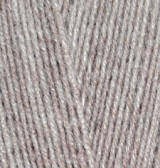 Пряжа Лана голд 800 Alize 207 бежевий меланж