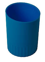 Стакан-подставка для ручек Buromax JOBMAX пластиковый синий (BM.6351-02)