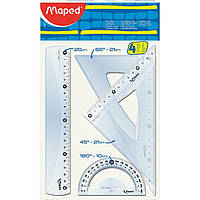 Компект линеек Maped ESSENTIALS Medium 4предмета 20см. (MP.242820)