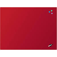 Дошка скляна магнітно-маркерна Axent 90x120 см червона (9616-06-А)